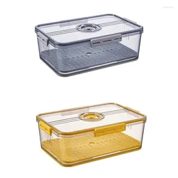 Storage Bottles Kitchen Food Organiser Container PET Seal Stable For Fridge High-Capacity Eggs Vegetable Fruit Box