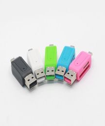 OTG Adapter With TFSD Memory Card Reader 32GB with package For Android Smartphone Tablet Male To Micro USB 20 Dual Slot Fast tra9554063