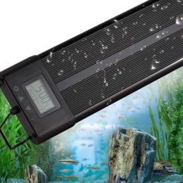 Lightings Aluminum Alloy Shell Aquarium Led Light Full Spectrum Waterproof Diy Dimmable for Fish Tank Lamp and Plant Growing Lightings