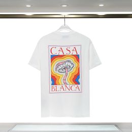 Mens Designer t Shirt Casual t-shirts Casablanca Double Yarn Pure Cotton Mens and Womens T-shirts Hip Hop Casablanca Short Sleeves 4CA3