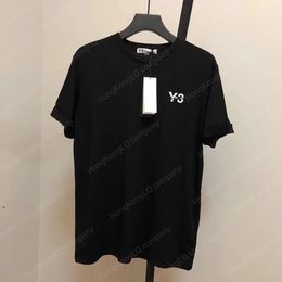 Designer Men T Shirts Embroidered Casual Round Neck Short Sleeve Tshirt Printed Y-3 Letter Loose Men Shirt