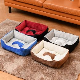 Pens Super Soft Sofa Bone Pet Bed Warm Linen Cat House For Small Medium Large Dog Soft Washable Puppy Cotton Kennel Wash House