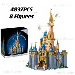 Blocks 43222 The Princess Castle 100th Anniversary Street View Royal Clamshell 43225 Model Building Blocks Bricks Kids Toys 71040 T240325