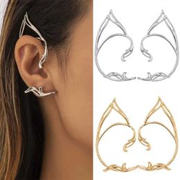 Ear Cuff Ear Cuff Korean Elf Ear Clip Sweet Ear Hook Ear Cuff Cat Ear Hollow Ear Clip Single sided Earrings Jewelry Accessories Party Y240326