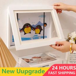 Frame Kids Art Frames Magnetic Front Open Changeable Kids Frametory For Poster Photo Drawing Paintings Pictures Display Home Decor 1pc