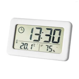 Table Clocks Digital Clock Indoor Car Large Screen LCD Display Living Room For Bedside Monitor Temperature Humidity Travel Wall Mounted