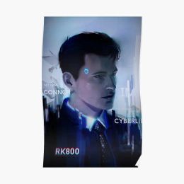 Calligraphy Detroit Become Human Connor Rk800 Andro Poster Wall Room Home Vintage Picture Print Decoration Funny Art Modern Mural No Frame