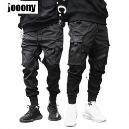 Erkek Kargo Pantolon Erkekler Joggers Erkekler 2021 Hip Hop Techwear Erkek Japon Sokak Giyim Harem Jogging Pants Pantolon Erkekler için D0RC#