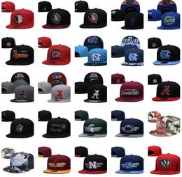 America College Hurricanes Crimson Gator Longhorns Clemson Sooners Hawkeyes Wildcats snapback hats sport 32 teams football baseball basketball Snapbacks