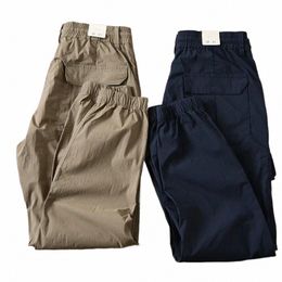 men Pants Ankle Length Flap Pockets Multi Pockets Elastic Waist Summer Cargo Pants Soft Fabric Summer Cargo Pants Clothes H26g#