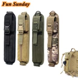 Bags 2PCS Tactical Shoulder Strap Sundries Bags Backpack Accessory Pack Key Flashlight Pouch Molle Outdoor Camping EDC Kits Tools Bag