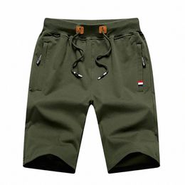 Mens Shorts Summer Breeches Cott Casual Sweat Bermudas Men Black Homme Classic Clothing Beach Male X6xj#