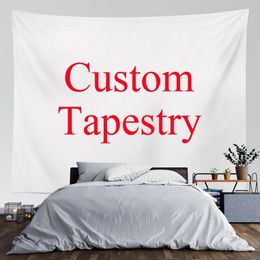 DIY Design Customise Tapestry Creative Wall Hanging Print Your Po on Wall Hanging Blanket Tapestry Wall Art Aesthetic 240322
