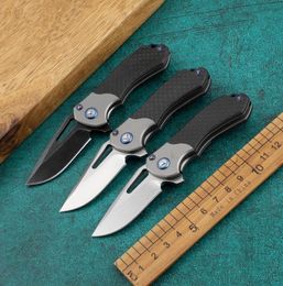 Mini micro m390 folding knife titanium alloy carbon Fibre handle outdoor self Defence hunting EDC pocket knife BM 940 535 tactic8190495