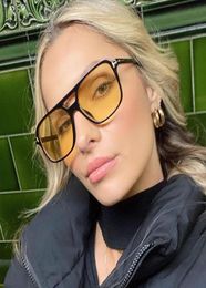 Sunglasses Vintage 70s For Women Men T Yellow Lens Square Sun Glasses Female Classic Shades Eyewear UV4003023386