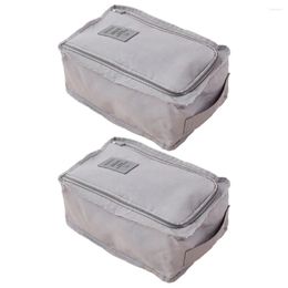 Storage Bags 2Pcs Portable Bag Multi-Functional Travel Essential Cosmetic Toiletries Underwear Shoe Available