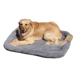 Mats Winter Warm Large Dog Beds Gray Warm Soft Blanket Small Medium Large Pet Cat Dog Sleeping Mat Pet Nest Mattress Cushion