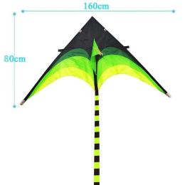 Outdoor Games Activities 160Cm High Quality Kite Primary Stunt Kit With Line Big Wheel Delta Tail For Children Adt Sport Toy Gifts Dro Dhays