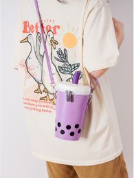 cute bags Spring Milk tea shape bag Summer shoulder bags Cowboy bags tote women brown handbags totes lady crossbody letter clutch girl cute bags