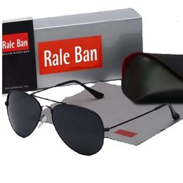 Designer Aviator 3025r Sunglasses for Men Rale Ban Glasses Woman UV400 Protection Shades Real Glass Lens Gold Metal Frame Driving 201j