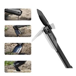 Other Hand Tools Bijl Edc Tool 6In1 Mtifunctional Folding Shovel Hoe Hammer Axe Saw And Knife For Cam Garden Survive Aluminium Alloy Dhueg