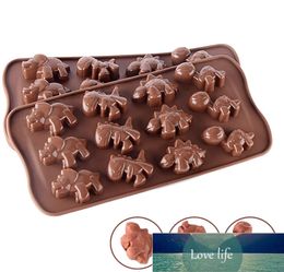Baking Moulds Silicone Dinosaur Mould Chocolate Animal Cake Biscuit Fip Sugar Candy DIY9388293