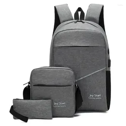 Backpack Laptop Men Office Work Business Bag Male Multifunction Three Piece Suit Travel