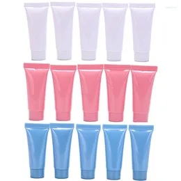 Storage Bottles 5PCS 5ML Lipgloss Tubes Wholesale Empty Lipstick Soft Makeup Squeeze Clear Container DIY Lip Gloss Cosmetics