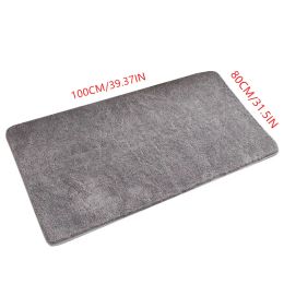 Mats 80*100 CM Floor Mat Door Mat Absorbent Bathroom Nonslip Entry Foot Household Hall Rectangular Small Carpet