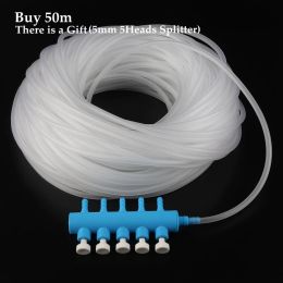 Parts 5~50m 4*6mm Aquarium Elastic Aeration Hose Fish Tank Air Pump Soft Pipe Flexible Oxygen Pump Hose Tube Line