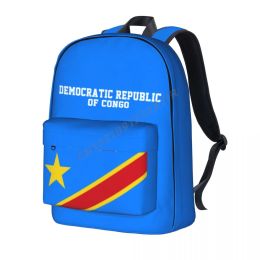 Backpack Unisex Backpack Democratic Republic Of Congo Flag Stitch Schoolbag Messenger Bag Case Laptop Travel Bag Mochila Gift