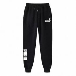 Erkek eşofmanları baskılar Pantolon Sonbahar Kış Polar Sıcak Pantolon Spor Jogging Fitn Koşu LG Pants J3ia#