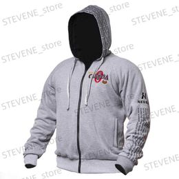 Men's Hoodies Sweatshirts 2023 New OLYMPIA Men Gyms Hoodies Gyms Fitness Bodybuilding Sweatshirt Pullover Sportswear Male Workout Hooded Jacket Clothing T240326