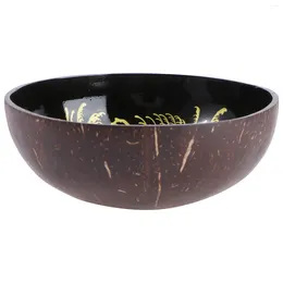 Bowls Fruit Dish Office Decor Decorative Wood Bowl Wooden Coconut Storage