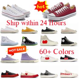 2024 Designer Shoes Canvas 1970s Sneaker men women Classic Big Eyes Thick Bottom platform Black White Run Star popular