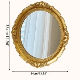 Mirrors Vintage Mirror Exquisite Makeup Mirror Bathroom Wall Hanging Mirror Gifts G99A