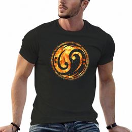 bass guitar bass clef bass flames yin yang for player T-Shirt vintage clothes quick drying shirt Men's t-shirt 856n#