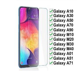 9H Tempered Glass For Samsung Galaxy A10 A10E A20 A30 A50 A70 A90 Screen Protector Samsung A01 A51 A71 M10 M20 M30 M40 Protective 6907460