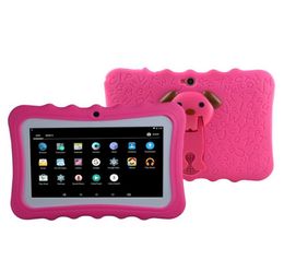 Kids Tablet PC 7quot Quad Core Android 44 Christmas Gift A33 Google Player Wifi Big Speaker Protective Cover 8Ga496299995