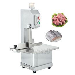 Meat Bone Saw Cutting Machine 850W Table Commercial Desktop Pork Rib Frozen Pork Trotters Bone Steak Sawing Cutter