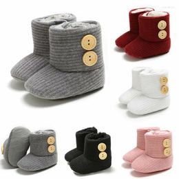 Boots Born Baby Unisex Kids Winter Crib Shoes Infant Toddler Snow Booties Warm Anti-slip Boys Girls