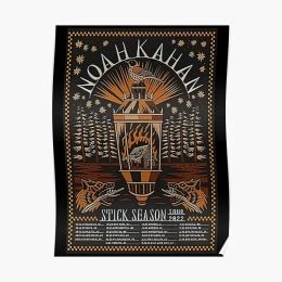 Calligraphy Noah Kahan Stick Season Tour 2022 Poster Mural Home Funny Decoration Print Vintage Picture Room Decor Wall Painting No Frame