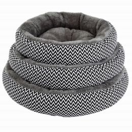 Pens Sofa Round Dog Cat Bed Warm Bed House Padded Dog House Indoor Puppies Kitten Cushion Winter Warm Sleep Rest Small Dogs Nest