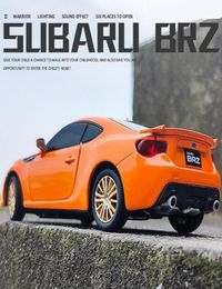 1 32 Subaru BRZ Alloy Sports Car Model Diecast Simulation Metal Toy Vehicles Car Model Sound Light Collection Childrens Toy Gift N2756450