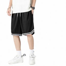 sports Basketball Shorts Men's Casual Pants Capris Summer Ice Silk Men's Horse Pants Straight Running Middle Pants m28Y#