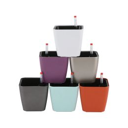 Planters Weatherresistant Flower Pots For Small Spaces Garden S Beauty Durable Self Watering Plant Pot