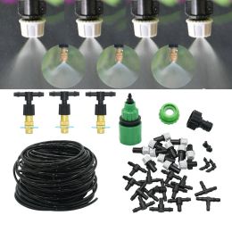 Kits 10M Outdoor Water Misting Cooling System Mist System Plants Sprinkler Moisturising Dust Removal Fogger Garden Irrigation Tool