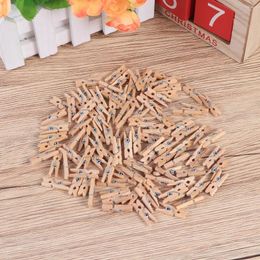 Frames 100 Pcs Tweezers For Clothes Wooden Clothespin Pegs Memo Display Clothespins Po