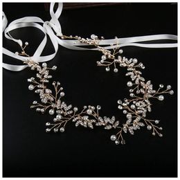 Headpieces Lace-up Hairband Bridal Headband Full Rhinestones Handmade Hair Wreath Hairpieces For Princess Party Favors Accessories