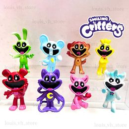 Action Toy Figures 8PCS Smiling Critters Figure Smiling Critters Cat Nap Dog Day Catnap Dogday Figure Set Toy Catnat Kickinchicken Figurine T240325